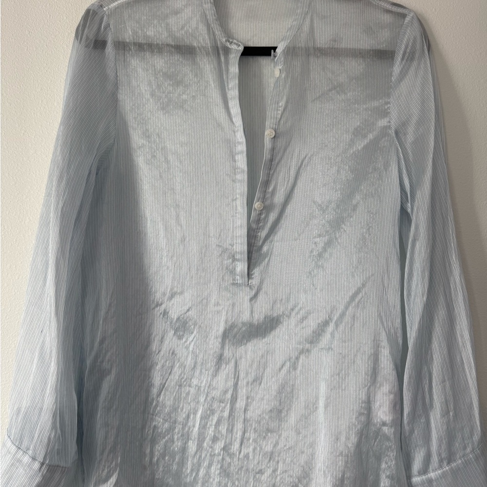 & Other Stories light blue sheer long sleeves